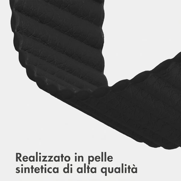 imoshion Cinturino magnetico in pelle sintetica Apple Watch | 44/45/46/49 mm - Nero