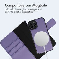 imoshion Cover a libro di lusso 2-in-1 rimovibile Apple iPhone 12 (Pro) - Viola