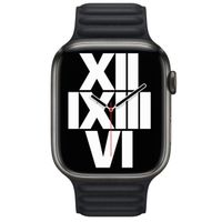 Apple Cinturino Leather Link Apple Watch | 38/40/41/42 mm - Taglia M/L - Midnight