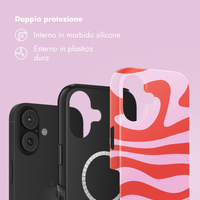Selencia Cover posteriore Vivid con MagSafe Apple iPhone 17 - Dream Swirl Pink