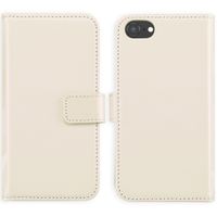 Selencia Cover a libro in vera pelle Apple iPhone SE (2022 / 2020) / 8 / 7 - Greige