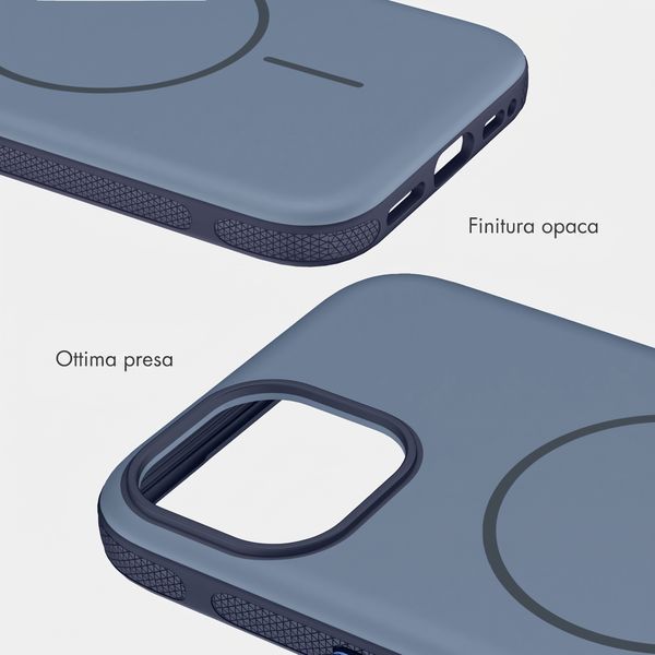 imoshion Cover posteriore Color con Thin MagSafe Ring Apple iPhone 15 - Blu scuro
