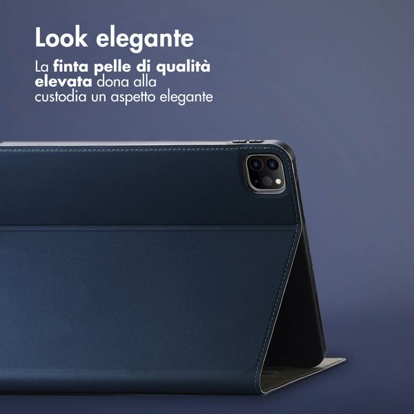 Accezz Cover Tablet Classica Apple iPad Pro 12.9 (2020/2021/2022) - Blu scuro