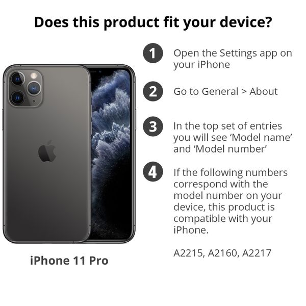 imoshion Cover a libro di Lusso Apple iPhone 11 Pro - Nero
