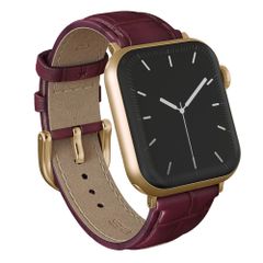 Burga Cinturino in vera pelle  - Apple Watch | 44/45/46/49 mm / Attacco universale 20 mm - Mobwife / Gold