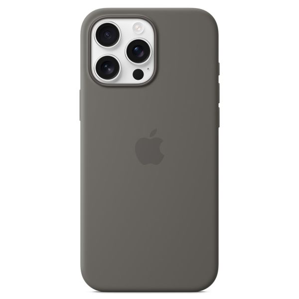 Apple Cover Posteriore in Silicone con MagSafe Apple iPhone 16 Pro Max - Stone Gray