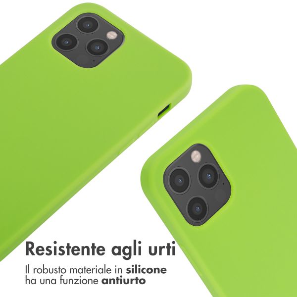 imoshion Cover in Silicone con Cordino Apple iPhone 12 (Pro) - Fluor Groen