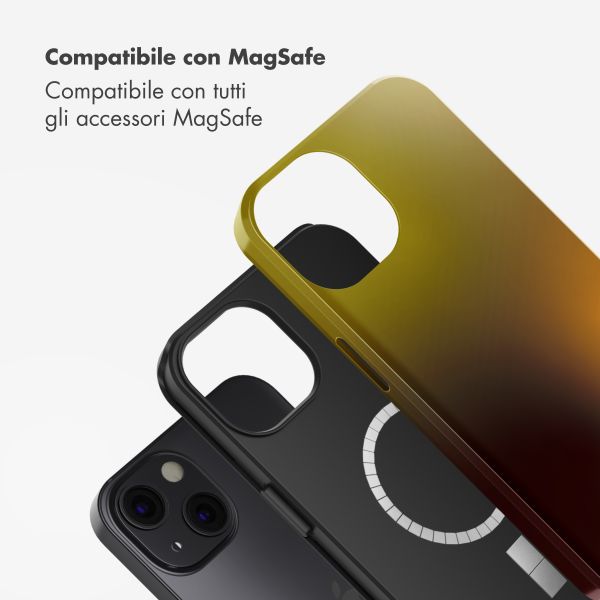Selencia Cover posteriore Vivid con MagSafe Apple iPhone 13 - Gradient Olive Dust