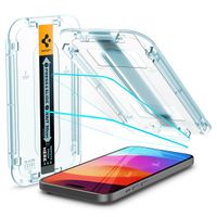 Spigen Vetro temperato GLAStR EZ Fit, confezione da 2 + Applicatore Apple iPhone 16 Plus / 15 Plus