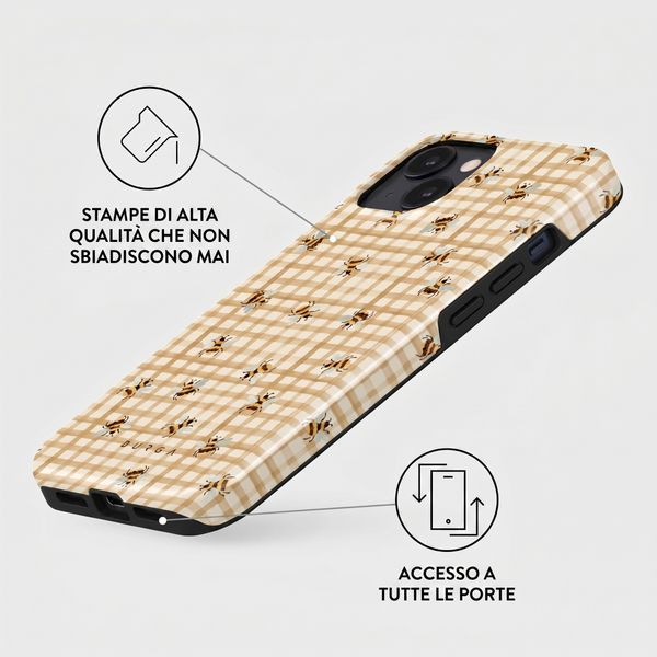 Burga Cover Posteriore Resistente con MagSafe Apple iPhone 15 - Honeycomb