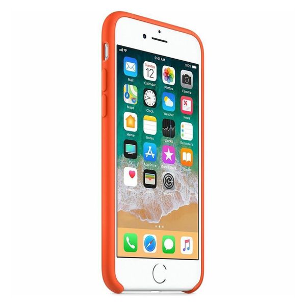 Apple Cover in Silicone Apple iPhone SE (2022 / 2020) / 8 / 7 - Spicy Orange