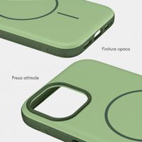 imoshion Cover posteriore Color con Thin MagSafe Ring Apple iPhone 15 - Verde scuro