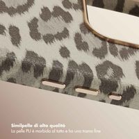 Selencia Cover Sabi Stampa pantera con MagSafe Apple iPhone 15 Pro - Soft Ivory