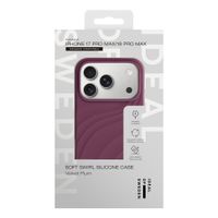 iDeal of Sweden Custodia Soft Swirl Silicone MagSafe Apple iPhone 17 Pro Max - Velvet Plum