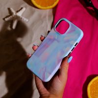 Selencia Cover posteriore Vivid con MagSafe Apple iPhone 15 - Holographic Blue Dream