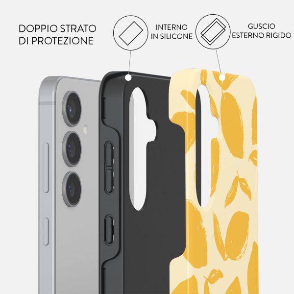 Burga Cover Posteriore Resistente Samsung Galaxy S24 - Lemon Tart