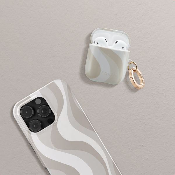 Selencia Cover Vivid  Apple Airpods 1 / 2 - Desert Waves Beige