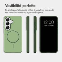 imoshion Cover posteriore Color con Thin MagSafe Ring Samsung Galaxy S25 / S24 - Verde scuro