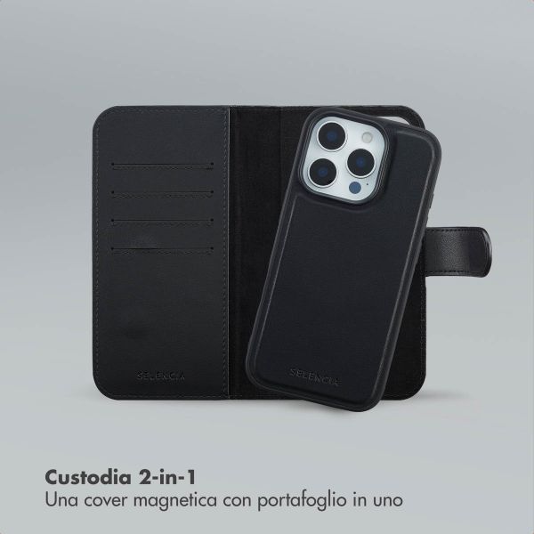 Selencia Libreria rimovibile Olyn con MagSafe Apple iPhone 16 Pro - Nero