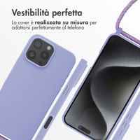 imoshion Cover in Silicone con Cordino Apple iPhone 16 Pro Max - Viola