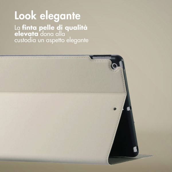 Accezz Cover Tablet Classica Apple iPad 9 (2021) 10.2 pollici / iPad 8 (2020) 10.2 pollici / iPad 7 (2019) 10.2 pollici - Greige