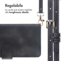 imoshion Cover a libro con Cordino Samsung Galaxy A15 (5G/4G) - Nero