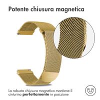 imoshion Cinturino magnetico milanese Samsung Galaxy Watch 7 40/44 mm - Oro