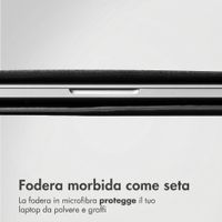 Accezz Cover in pelle per Apple MacBook 14 pollici - Laptopsleeve - Nera