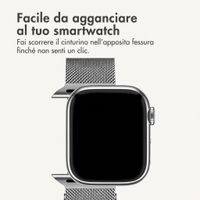 imoshion Milanees magnetisch bandje Apple Watch | 44/45/46/49 mm - Zilver