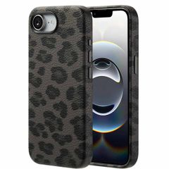 Selencia Cover Sabi Stampa pantera con MagSafe Apple iPhone 17e / 16e - Midnight Black