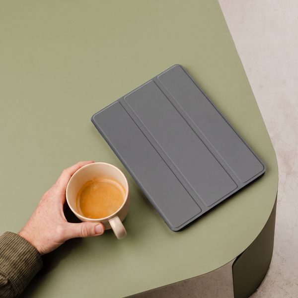 imoshion Cover a libro Trifold Apple iPad 11 (2025) 11 pollici A16 / iPad 10 (2022) 10.9 pollici - Grigio