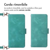 imoshion Cover a libro con Cordino Samsung Galaxy A25 (5G) - Turchese