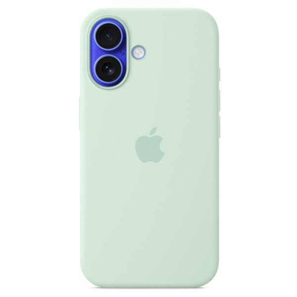 Apple Cover Posteriore in Silicone con MagSafe Apple iPhone 16 - Aquamarine