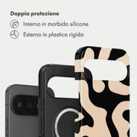 Selencia Cover posteriore Vivid con MagSafe Google Pixel 11 Pro - Art Wave Black