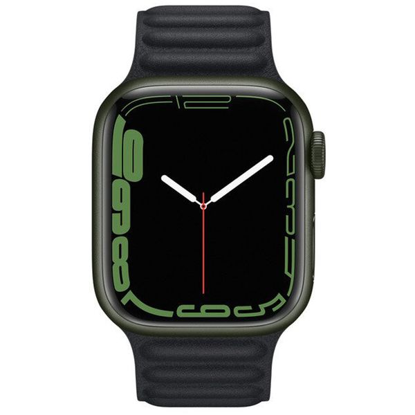 Apple Cinturino Leather Link Apple Watch | 38/40/41/42 mm - Taglia S/M - Midnight