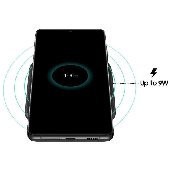 Samsung ﻿Wireless Charger Pad - Caricatore wireless - Con adattatore e cavo di ricarica - 15 Watt - Bianco