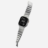 Nomad Cinturino Stratos Apple Watch | 44/45/46/49 mm - Forest Green / Natural Titanium