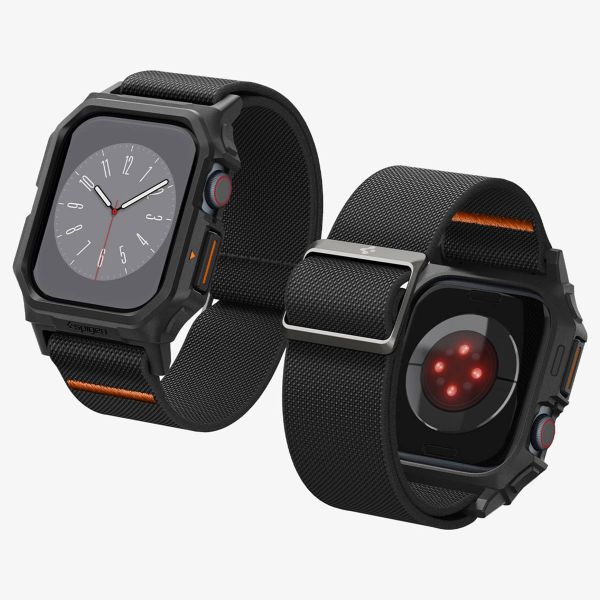 Spigen Lite Fit Pro™ Cover + cinturino Apple Watch Series 10 / 11 - 42 mm - Matte Black