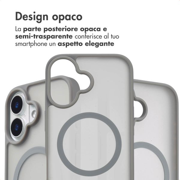 imoshion Cover posteriore Color Guard con MagSafe Apple iPhone 16 - Grigio