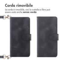 imoshion Cover a libro con Cordino Samsung Galaxy A37 (5G) - Nero