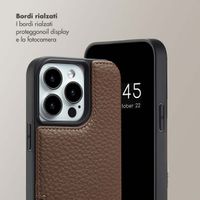 Selencia Cover per telefono Nova con cordino e portacarte Apple iPhone 13 Pro - Mocha Brown
