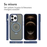 Accezz Cover con anello e supporto con MagSafe Apple iPhone 13 Pro - Blu