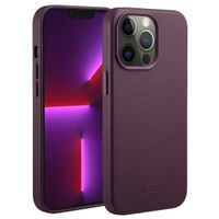 Accezz Cover in Pelle con MagSafe Apple iPhone 13 Pro - Heath Purple