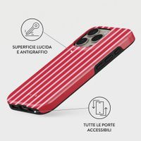 Burga Cover Posteriore Resistente con MagSafe Apple iPhone 16 Pro - Strawberry Jam