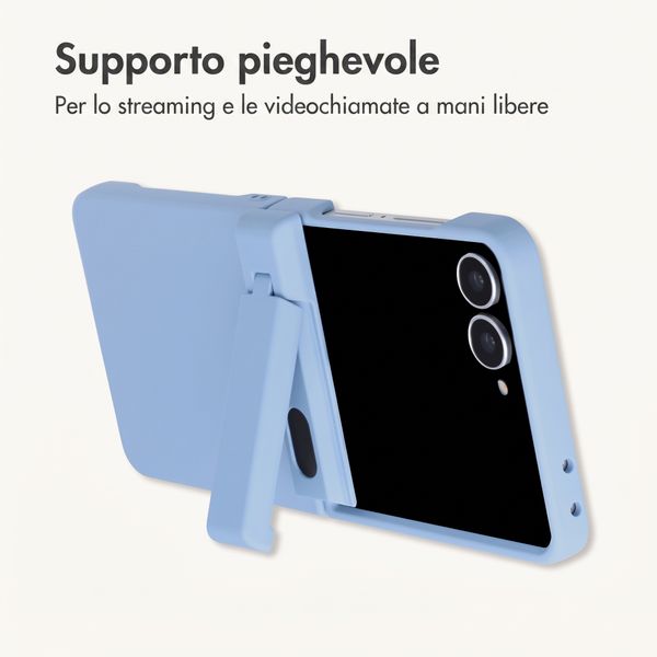 imoshion Color Backcover con supporto Samsung Galaxy Z Flip 8 - Azzurro