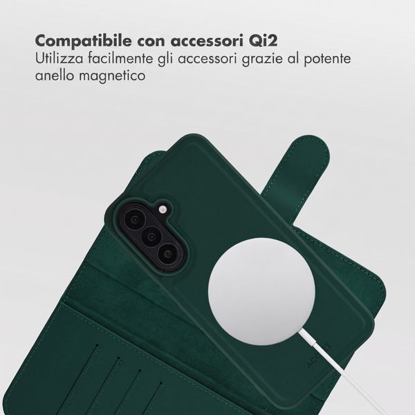 Accezz Cover a libro Edge rimovibile con MagSafe Samsung Galaxy A27 (5G) - Verde