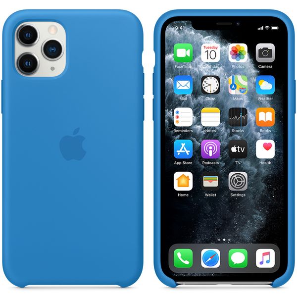 Apple Cover in Silicone Apple iPhone 11 Pro - Surf Blue