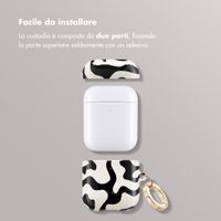 Selencia Cover Vivid  Apple Airpods 1 / 2 - Art Wave Black