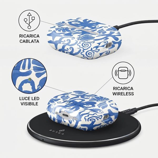 Burga Cover rigida Apple AirPods Pro 3 - Nera