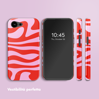 Selencia Cover posteriore Vivid con MagSafe Apple iPhone 17e / 16e - Dream Swirl Pink